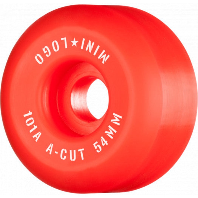 MINI LOGO WHEELS A-CUT RED (52MM) 52MM