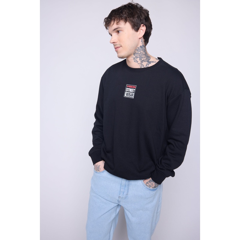 Printed Box Logo Sweatshirt – Black S