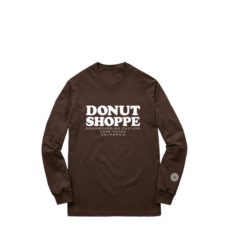 STACKED LAKE TAHOE LONG SLEEVE T-SHIRT BROWN Brown Small