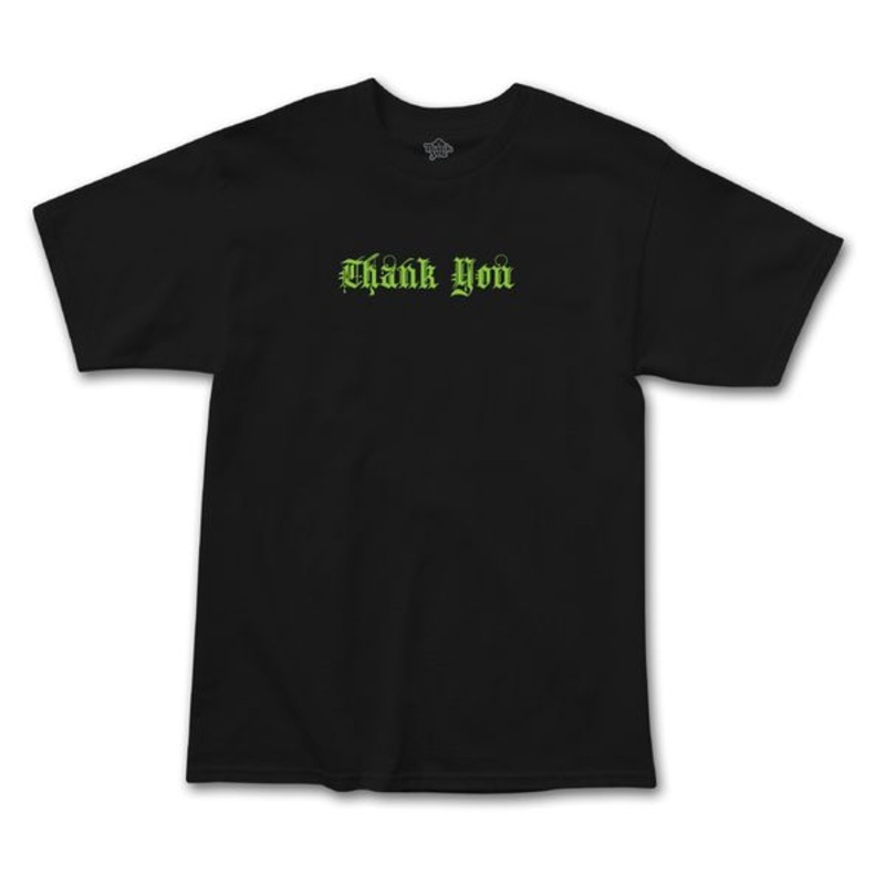 Too Drunk To Skate Tee BLACK/GREEN SMALL