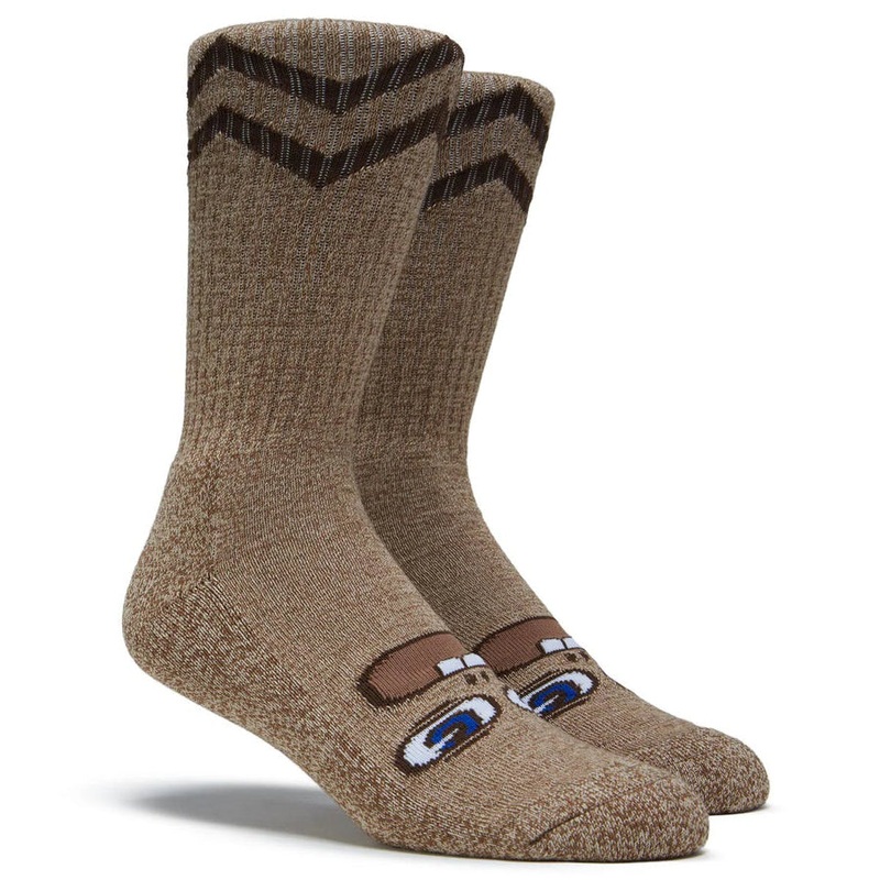 TOY MACHINE SOCKS BETARD BROWN
