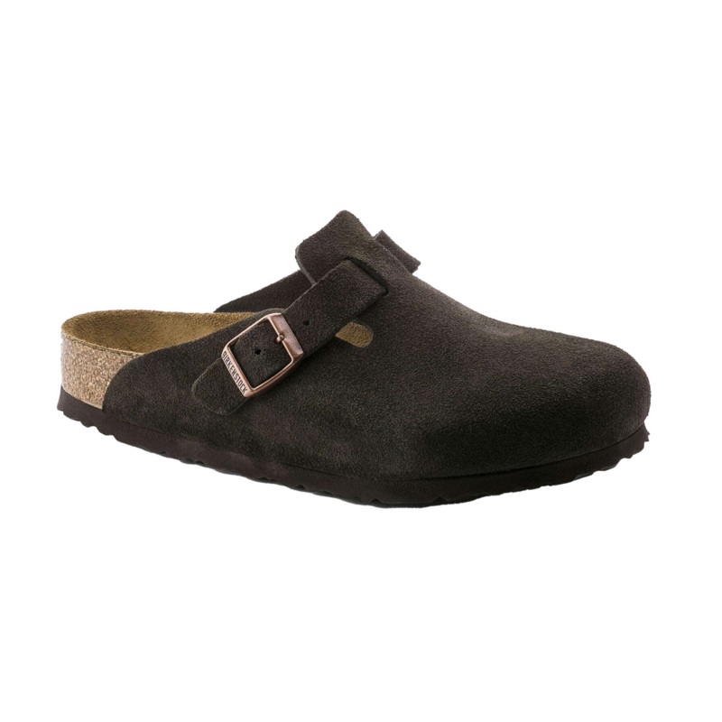 Birkenstock Boston BS Mocca Soft Footbed Suede Leather 36