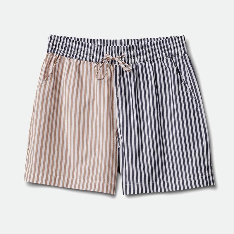 BRIXTON WOMENS SIDNEY BOXER SHORT MAJAVE/WASHED NAVY X-SMALL