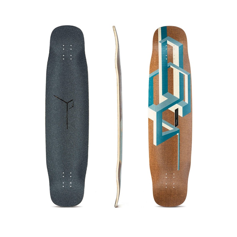 Loaded Basalt Tesseract Bamboo Longboard Deck – Dark Blue