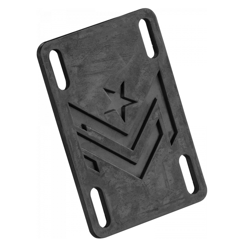 Mini Logo Rubber Riser Pads .10″ – Black (Set of 2)