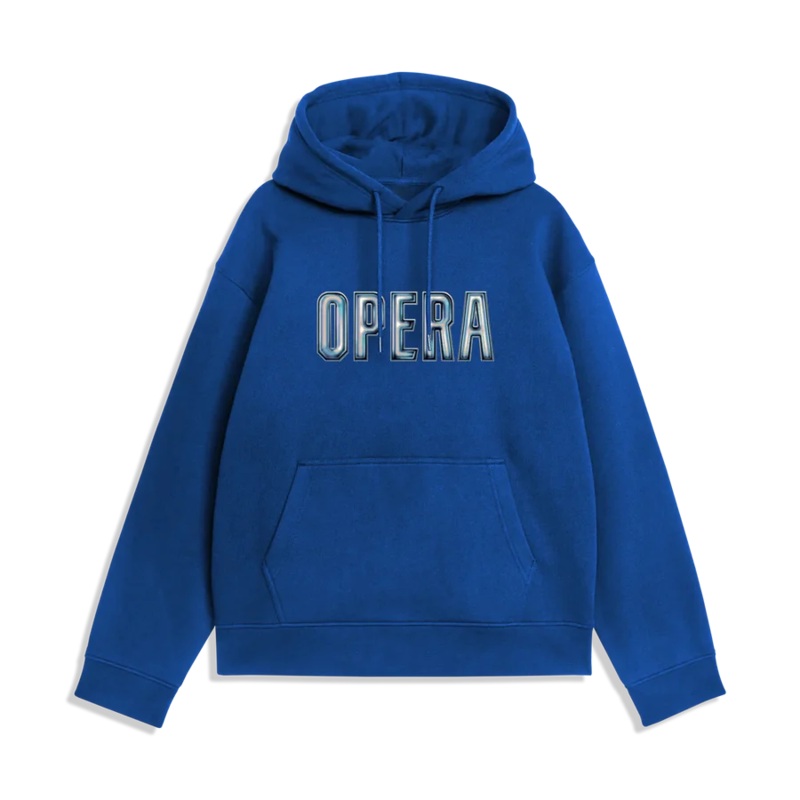 Opera 3D Royal Blue Hooded Sweatshirt S