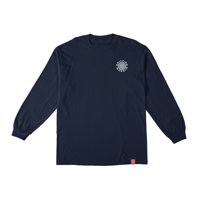 Spitfire Classic 87 Swirl Longsleeve T-Shirt S Navy/White