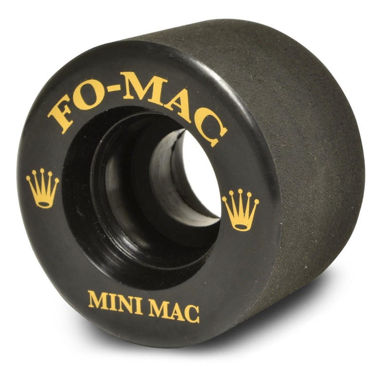 Sure-Grip Fo-Mac Premiere Mini Mac 45mm (Set of 8) Solid Black Roller Skate Wheels