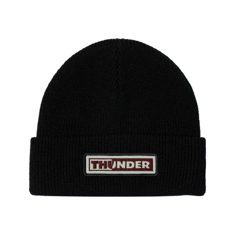 Thunder Bolts Patch Beanie O/S Black/Maroon