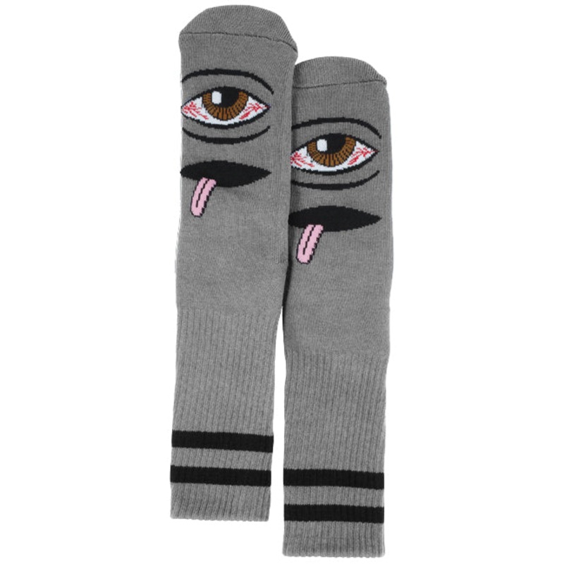TOY MACHINE SOCKS BLOODSHOT EYE GREY