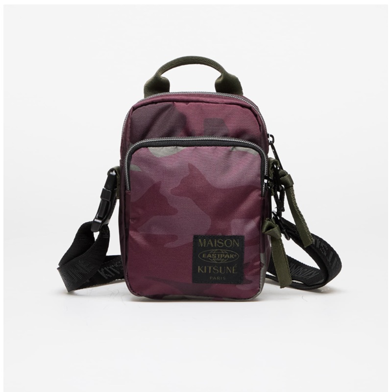 EASTPAK X MAISON KITSUN SHOULDER BAG MERLOT/CAMO