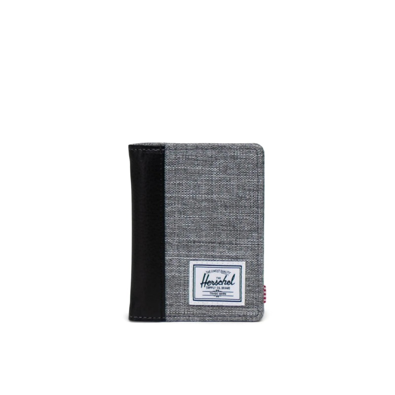 HERSCHEL GORDON WALLET RAVEN CROSSHATCH