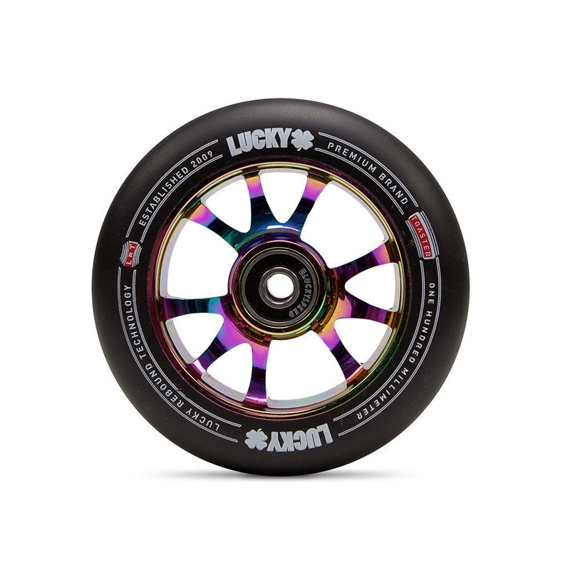 Lucky Scooter Wheel 2016 Toaster 100mm – NeoChrome/Black (Pair)