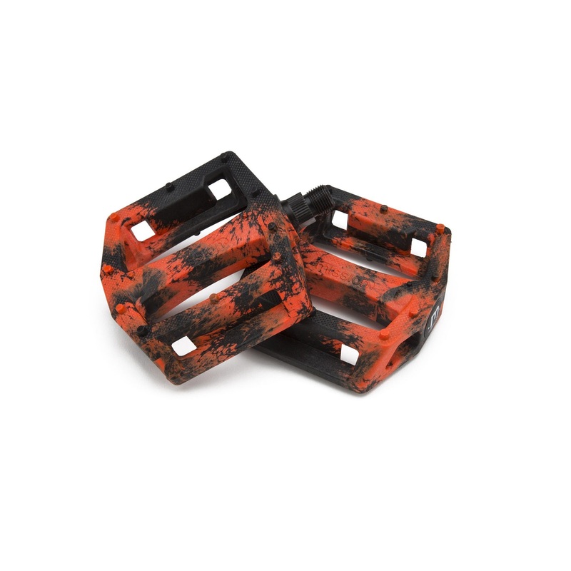 Mission BMX Impulse PC Pedals – Black/Dark Red