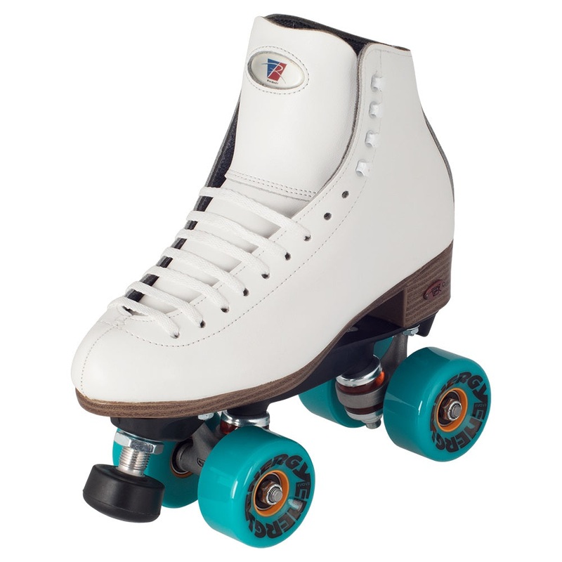 Riedell 120 Celebrity Quad Roller Skate Wide – White 5.5