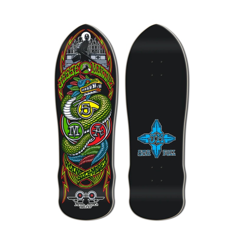 Santa Monica Airlines Series 4 Jesse Martinez Black Dip 9.875″ Skateboard Deck