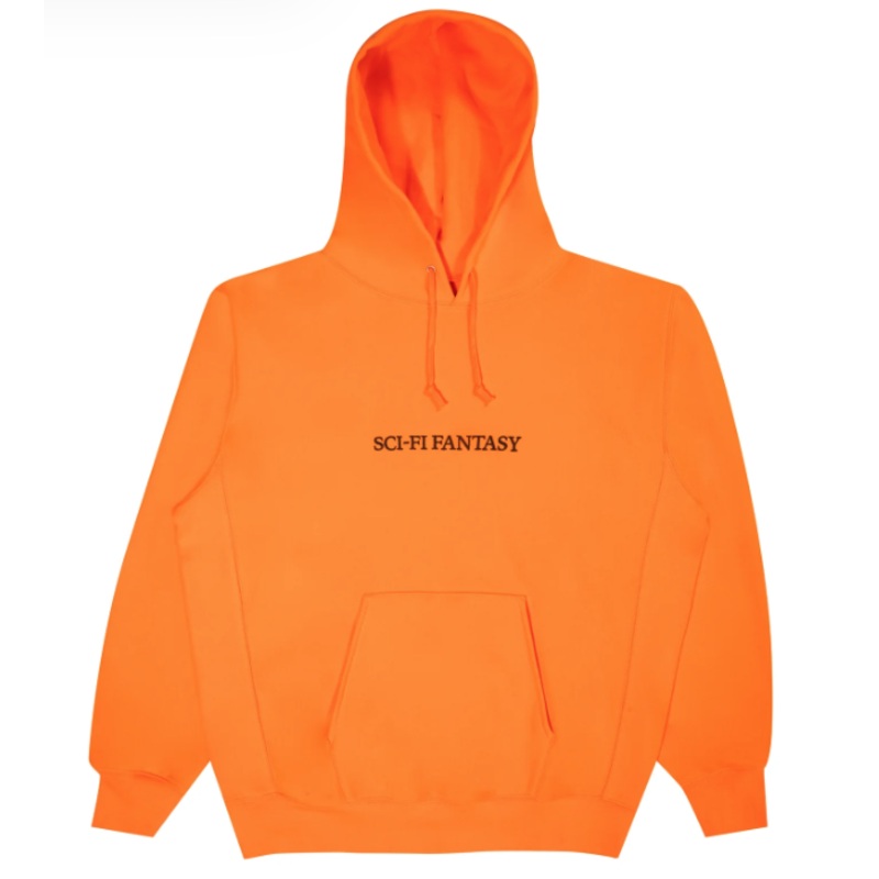 Sci-Fi Fantasy Logo Hooded Sweater – Cantaloupe Small