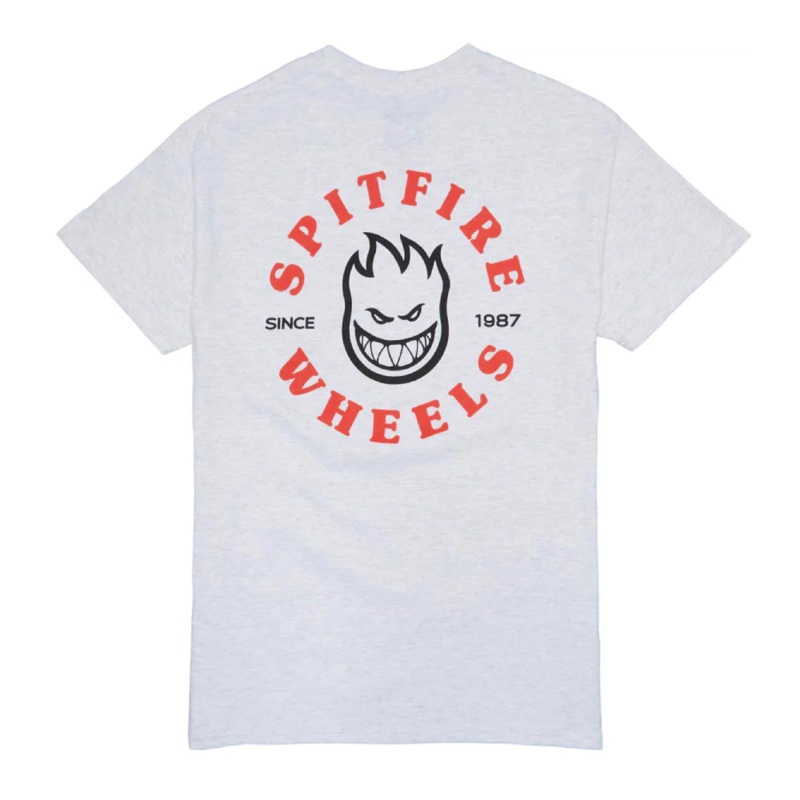 SPITFIRE BIGHEAD CLASSIC T-SHIRT WHITE/BLACK/RED SMALL
