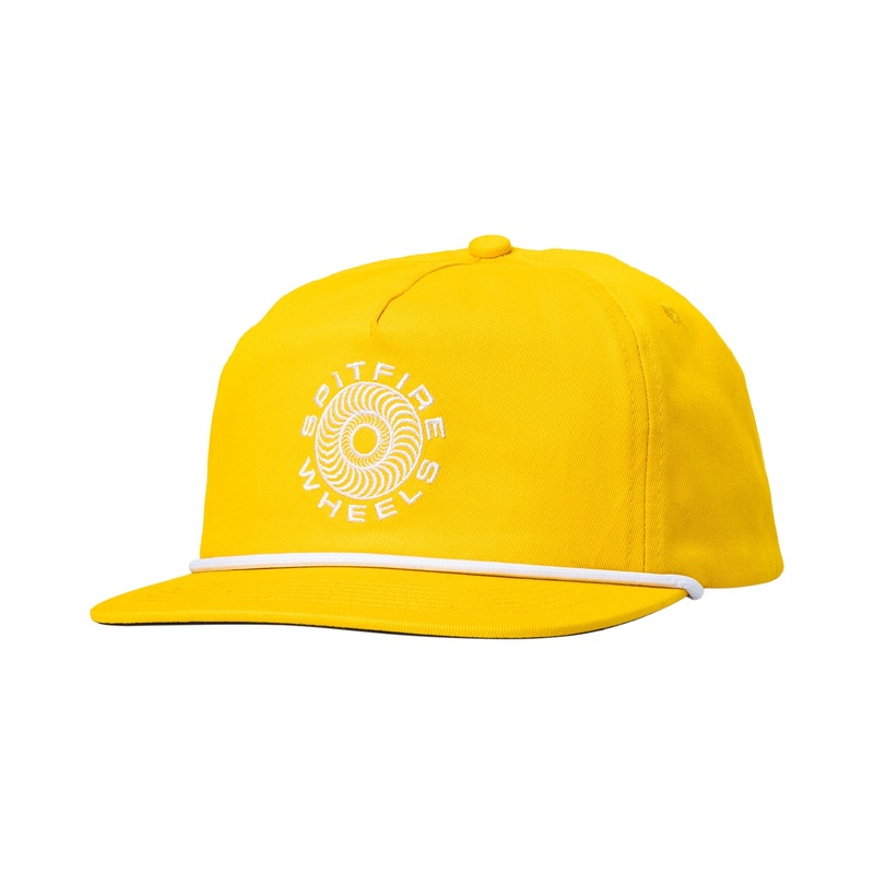 Spitfire Classic 87 Swirl Snapback Hat O/S Gold/White