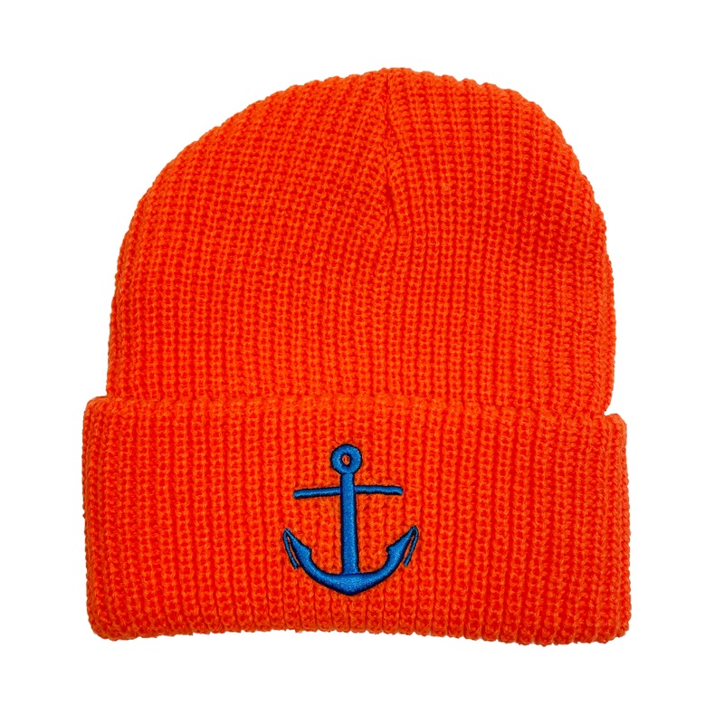 Anchor Beanie – Orange/Blue – RHC
