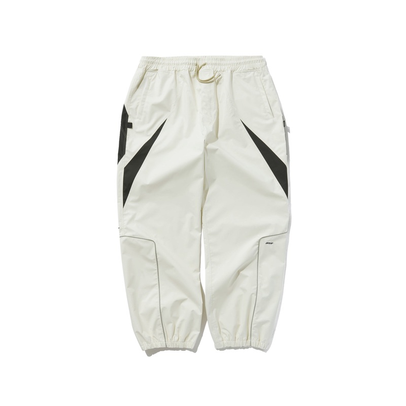 BSRABBIT EXQUISITE 3L WIDE JOGGER PANTS Small Cream