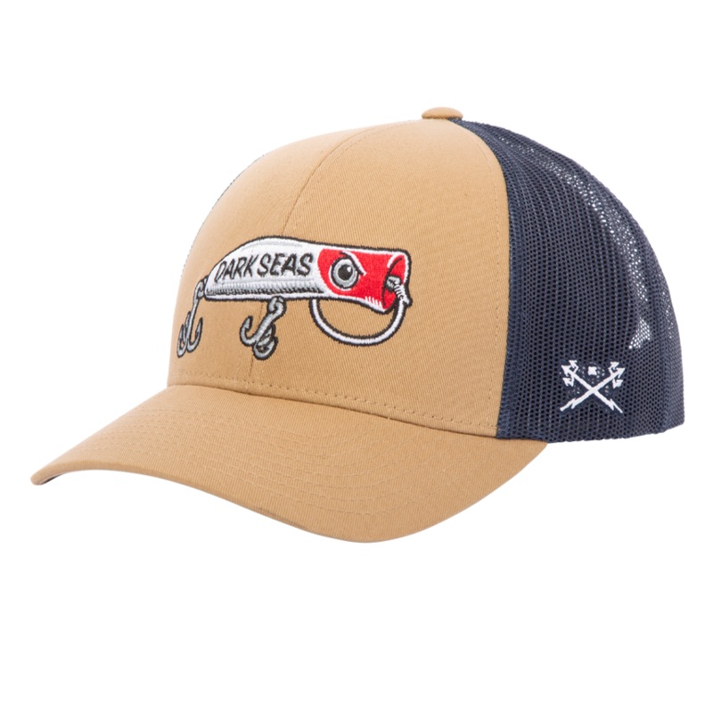 DARK SEAS REDHEAD TRUCKER HAT BLACK