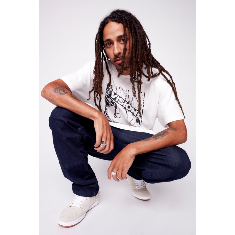 Face Print Logo T-Shirt – Ivory S