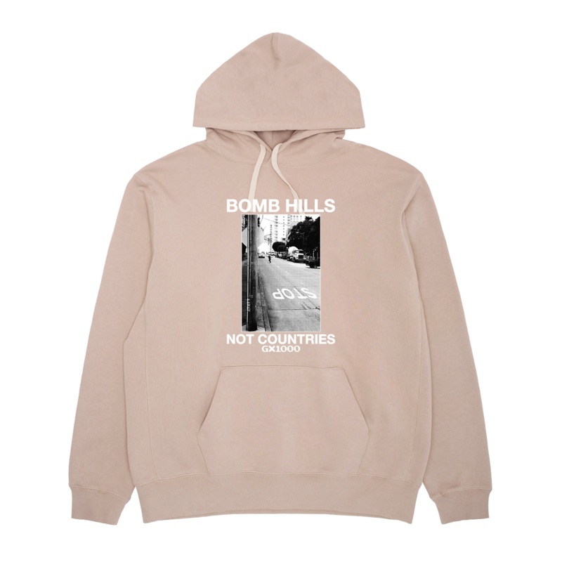 GX-1000 – Bomb Hills Not Countries – Sand – Sweatshirt Large