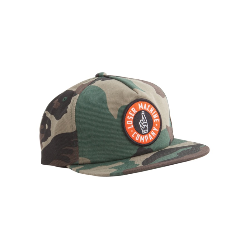 LOSER GOOD LUCK SNAPBACK HAT CAMO