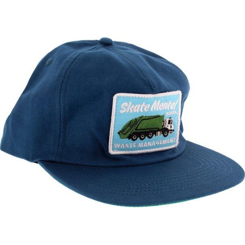 SKATE MENTAL SNAPBACK WASTE MANAGEMENT BLUE