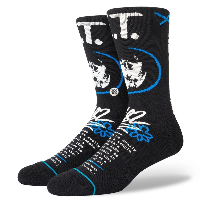 Stance E.T. Extra Terrestrial Crew Socks – Black L