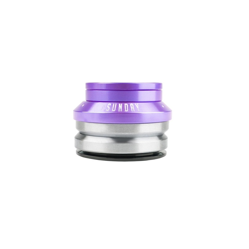 Sunday BMX Headset Low Stack 4mm – Anodized Purple