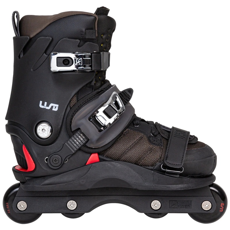 USD Shadow Team 60 Aggressive Inline Skates Complete – Black/Red 6