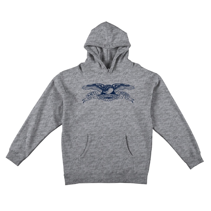 ANTIHERO BASIC EAGLE YOUTH PULLOVER HOODED SWEATSHIRT Y SMALL