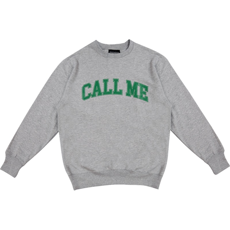 CALL ME 917 CALL ME LOGO CREW/SWT HEATHER GREY S