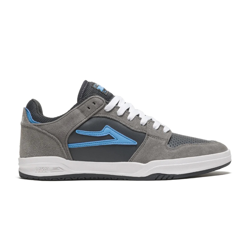 Lakai Shoes Telford Low – Grey/Cyan Suede 7.5 Grey