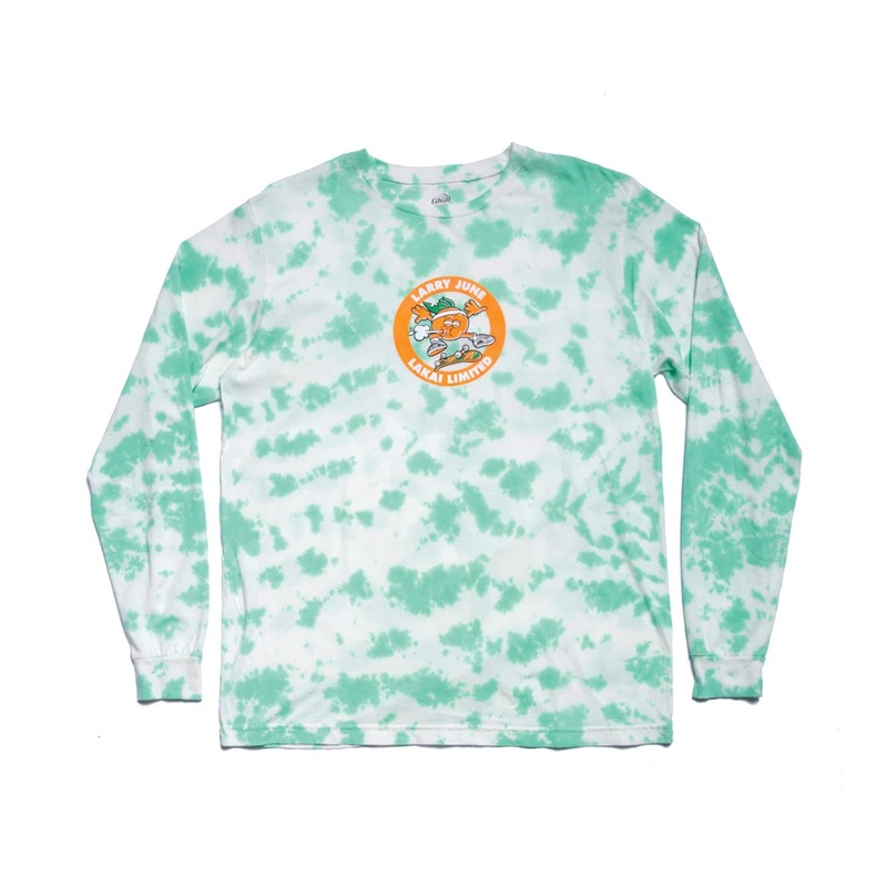 Lakai Skate Club Long Sleeve T-Shirt – Light Green Tie Dye S Green