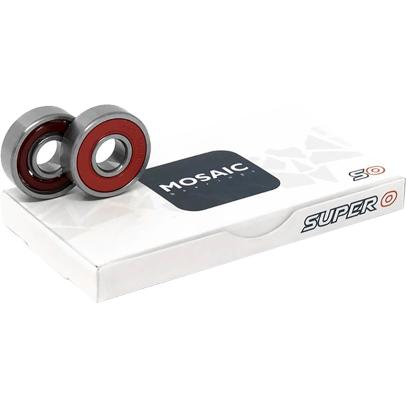 MOSAIC SUPER 0 ABEC-5 BEARINGS SIL/RED