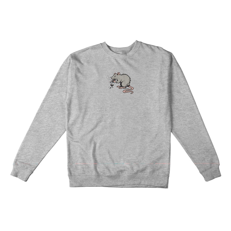 Real Street Cleaner Crewneck Sweatshirt S Heather Grey