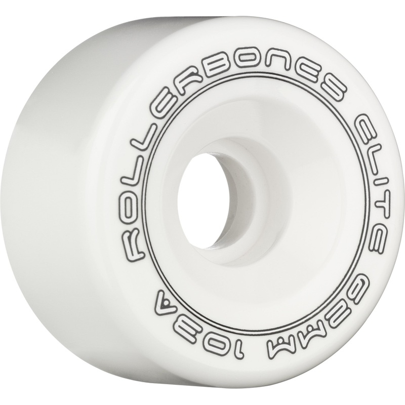 Rollerbones Art Elite Competition Wheels 62mm 103a – White (Set of 8)