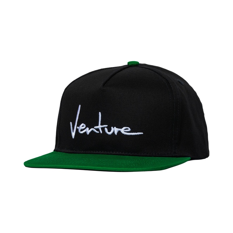 Venture Basic ’92 Snapback Hat O/S Black/Green