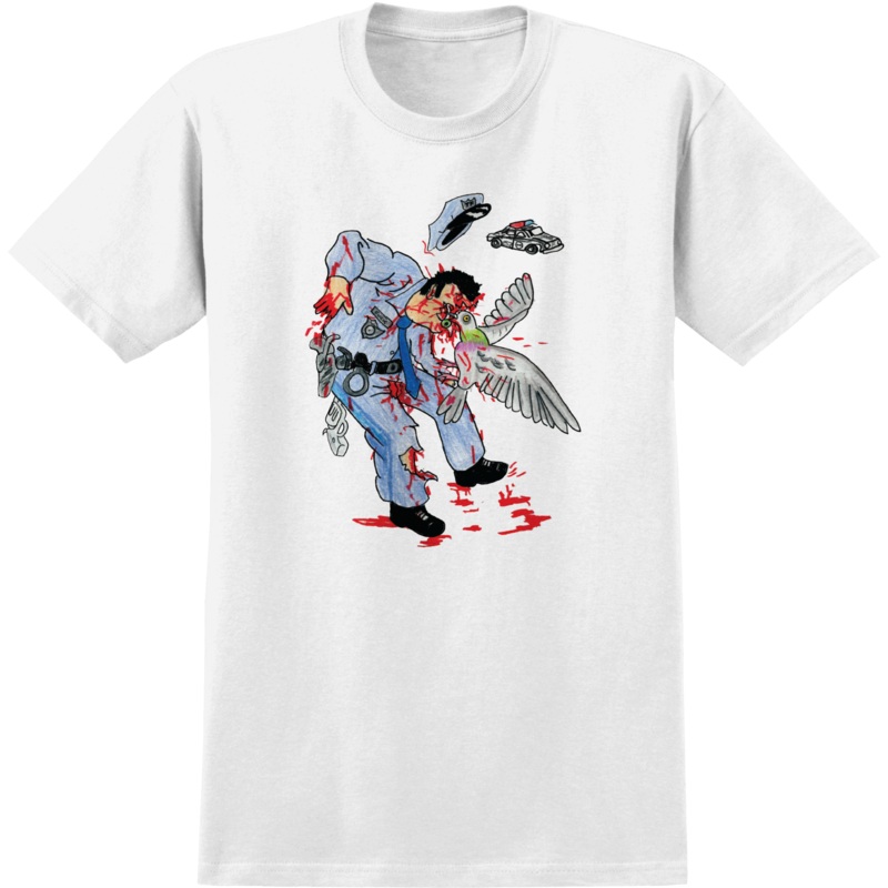 AntiHero – Pigeon Attack – T-Shirt Medium White