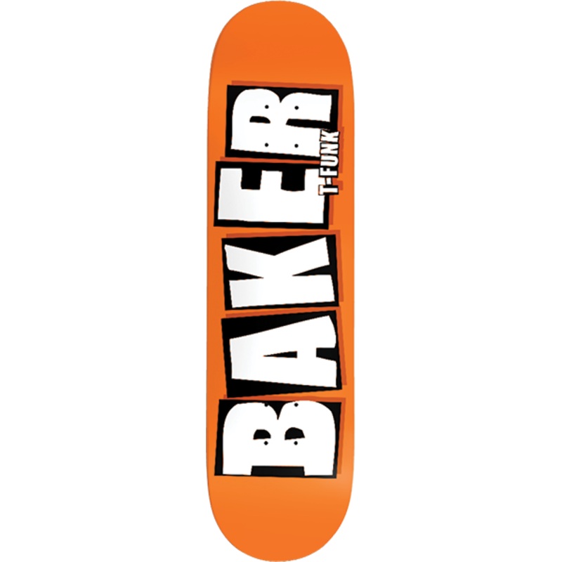 BAKER FUNKHOUSER BRAND NAME DECK B2 NEON ORG 8.25″
