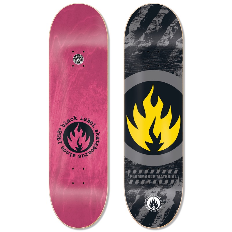 BLACK LABEL DECK – CIRCLE FLAME (8.38″) 8.38″