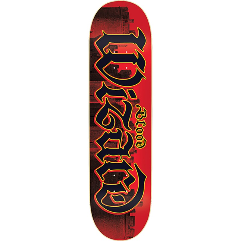 BW CASTLES SCRIPT DECK RED/BLK 8.75″