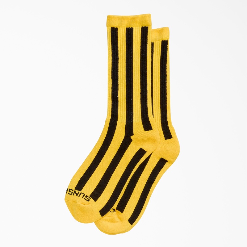 Dickies x New York Sunshine Stripes Socks – Yellow