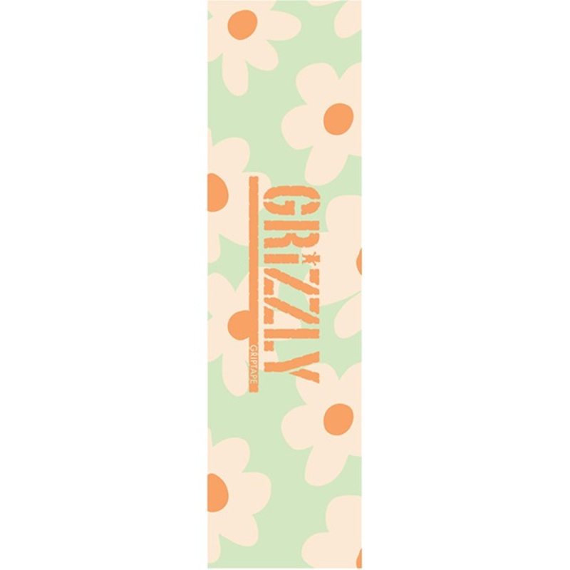 Grizzly Power Flower Single Sheet Griptape – 9×33 Mint