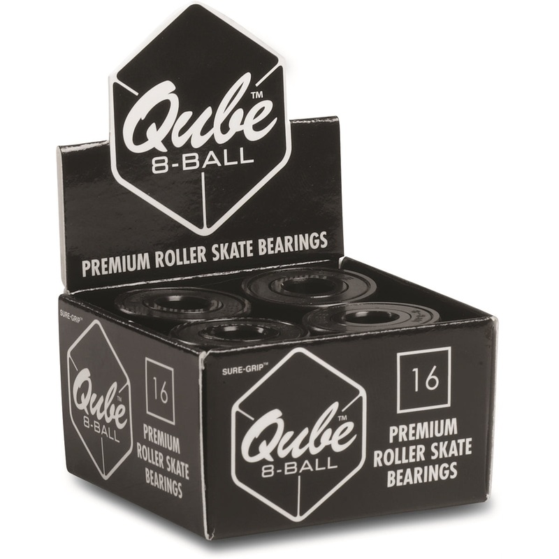 Sure-Grip Qube 8-Ball 7mm Black (Set of 16) Roller Bearings