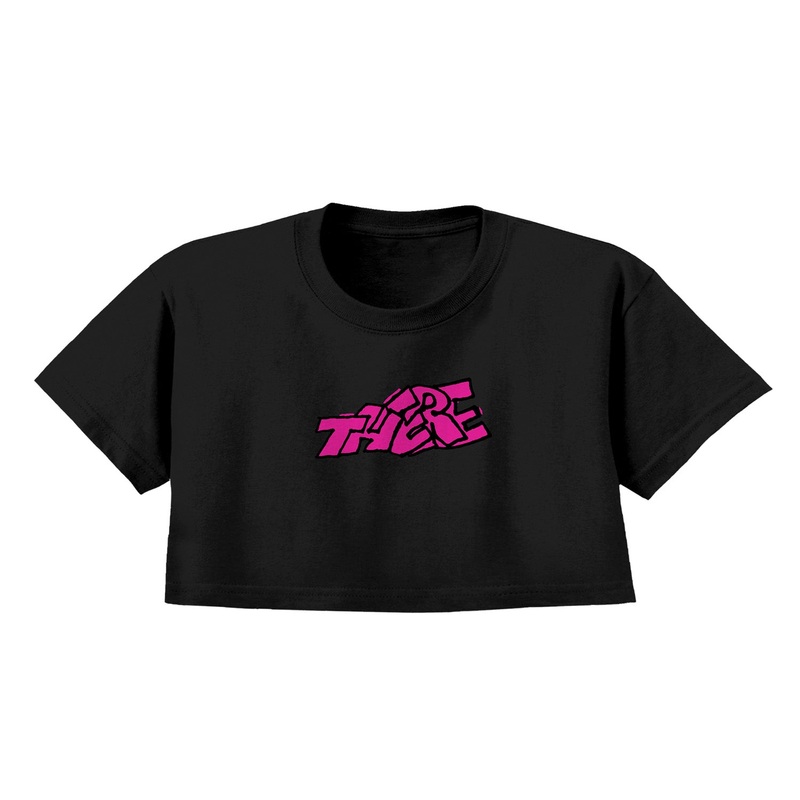 There Blocky Crop T-Shirt XS Black