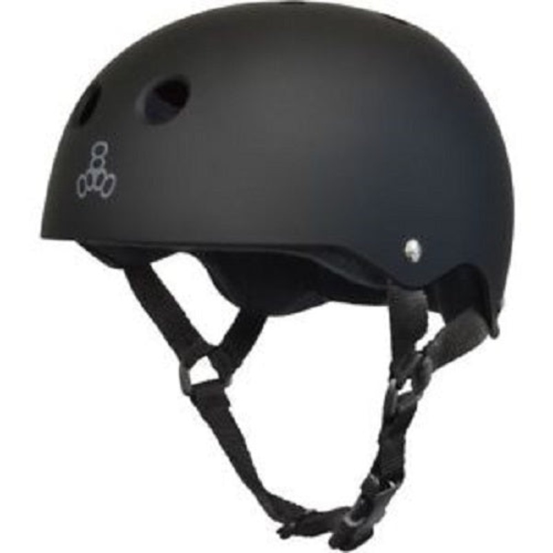 Triple 8 Sweatsaver Helmet – Black Rubber/Black XS Black